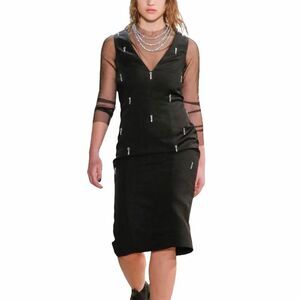 Creatures Of The Wind Black Silk Denoy Dress New With Tag Size 12